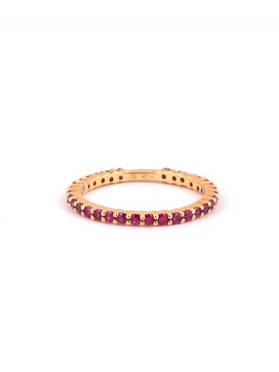 FEDINA ETERNELLE IN ORO ROSA 18KT CON RUBINI