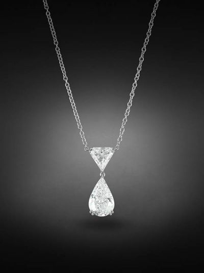 GIROCOLLO IN ORO BIANCO 18KT CON DIAMANTI