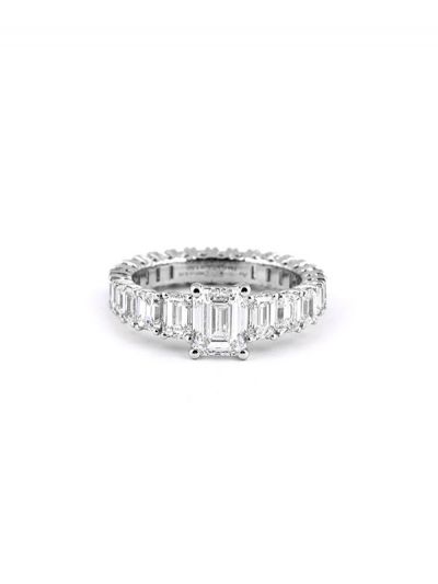 FEDINA ETERNELLE IN ORO BIANCO 18KT CON DIAMANTI TAGLIO BAGUETTE E DIAMANTE CENTRALE