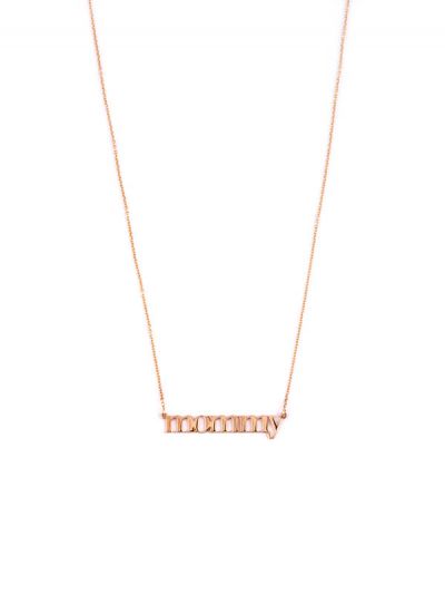 GIROCOLLO IN ORO ROSA 18KT SCRITTA MOMMY