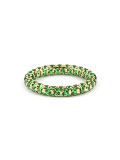 FEDINA ETERNELLE IN ORO ROSA 18KT CON TZAVORITE VERDE