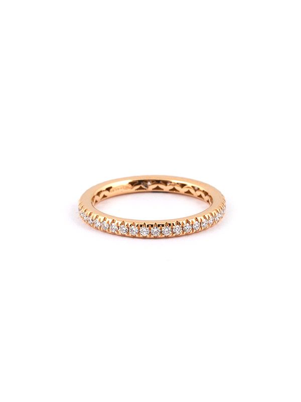 FEDINA ETERNELLE IN ORO ROSA CON DIAMANTI